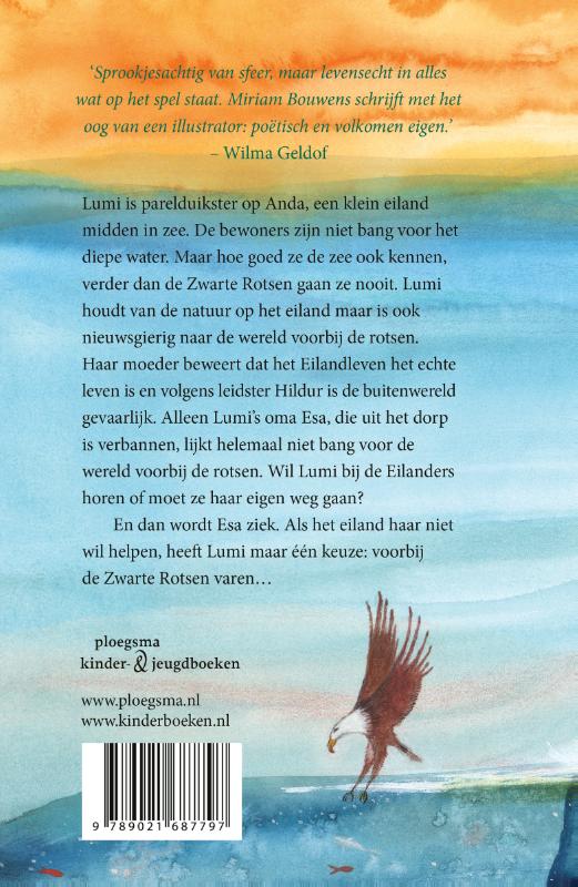 Achterkant van De parelduikster