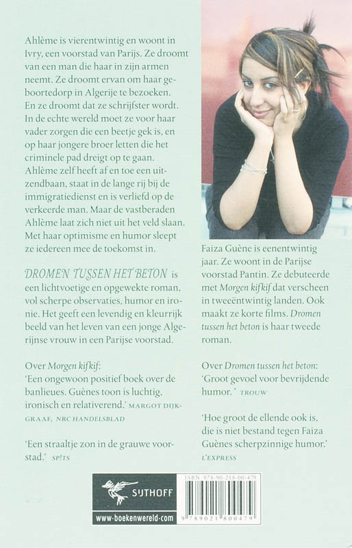 Achterkant van Dromen tussen het beton