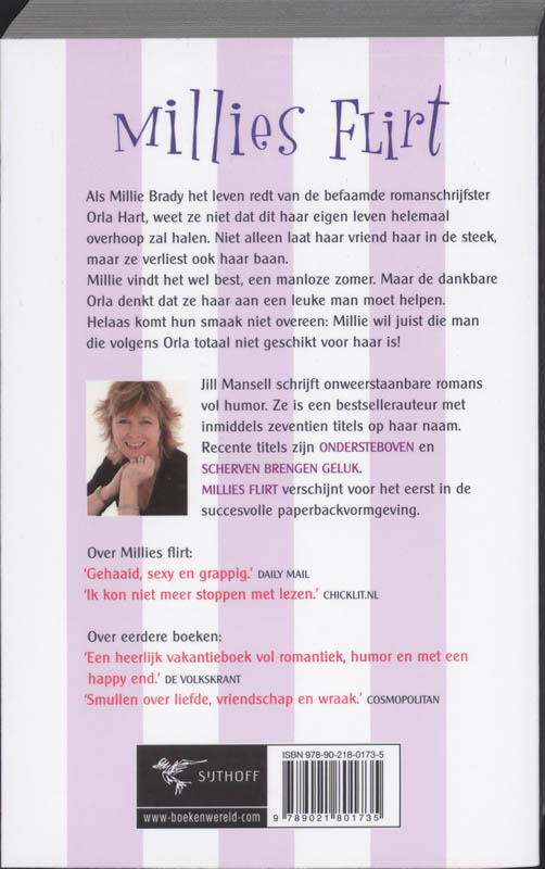 Achterkant van Millies flirt