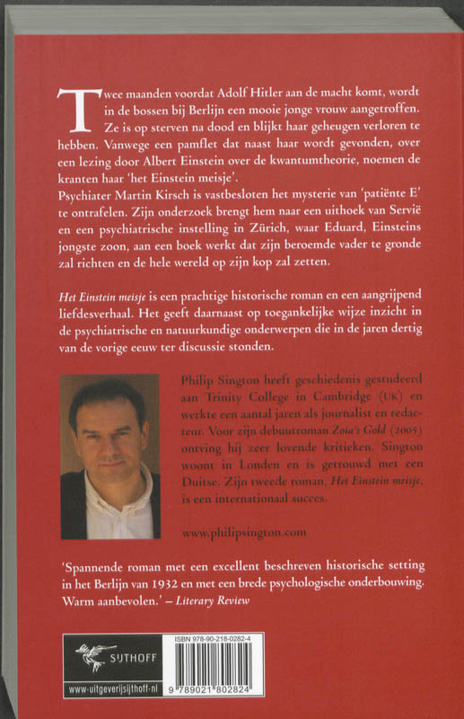 Achterkant van Het Einstein meisje