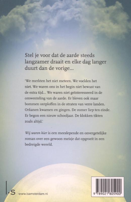 Achterkant van Wij waren hier