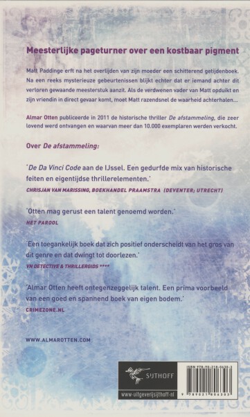 Achterkant van Blauw goud