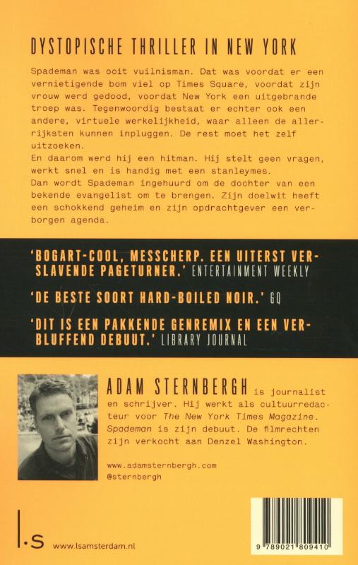 Achterkant van Spademan
