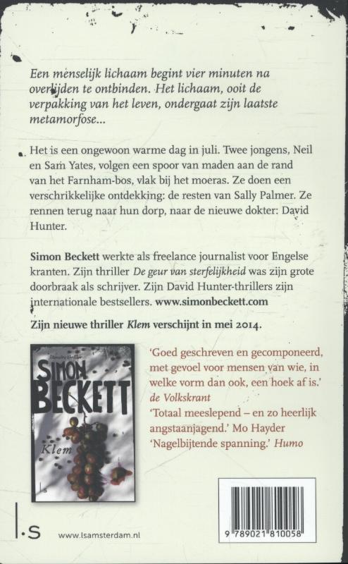 Achterkant van De geur van sterfelijkheid