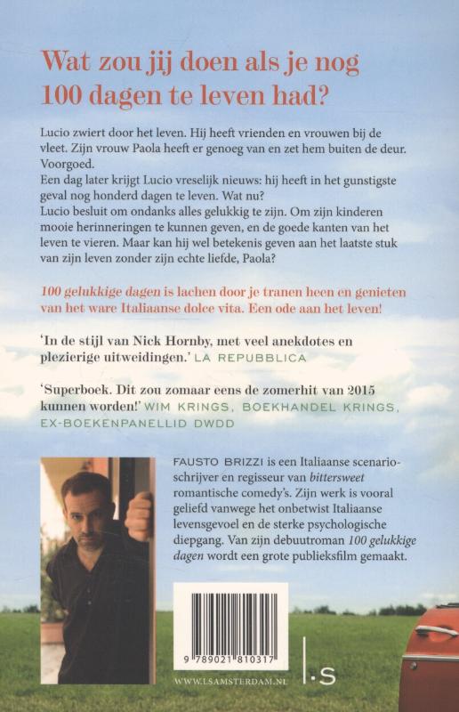 Achterkant van 100 gelukkige dagen