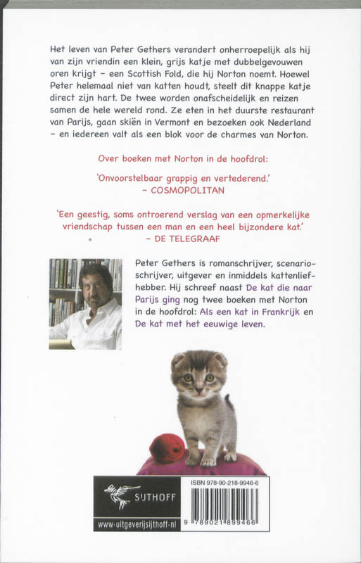 Achterkant van De kat die naar Parijs ging