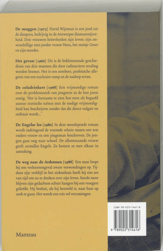 Achterkant van 5 romans