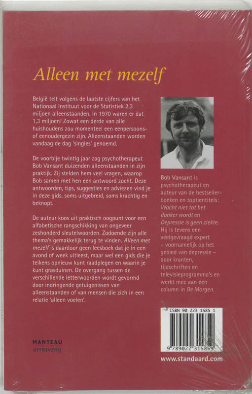 Achterkant van Alleen met mezelf