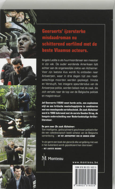 Achterkant van De zaak Alzheimer