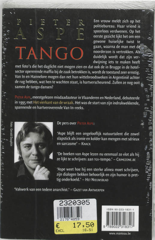 Achterkant van Tango