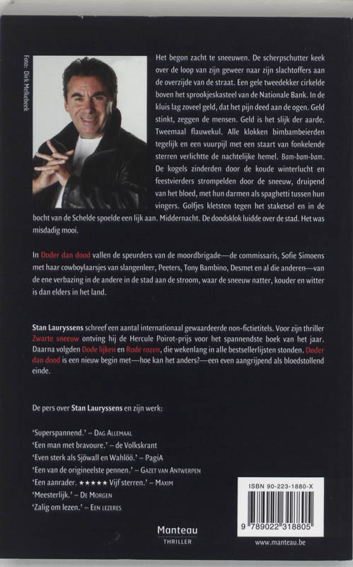 Achterkant van Doder dan dood
