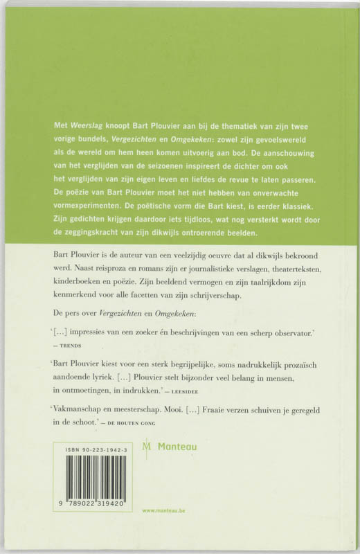 Achterkant van Weerslag