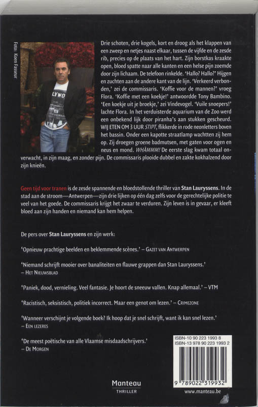 Achterkant van Geen tijd voor tranen
