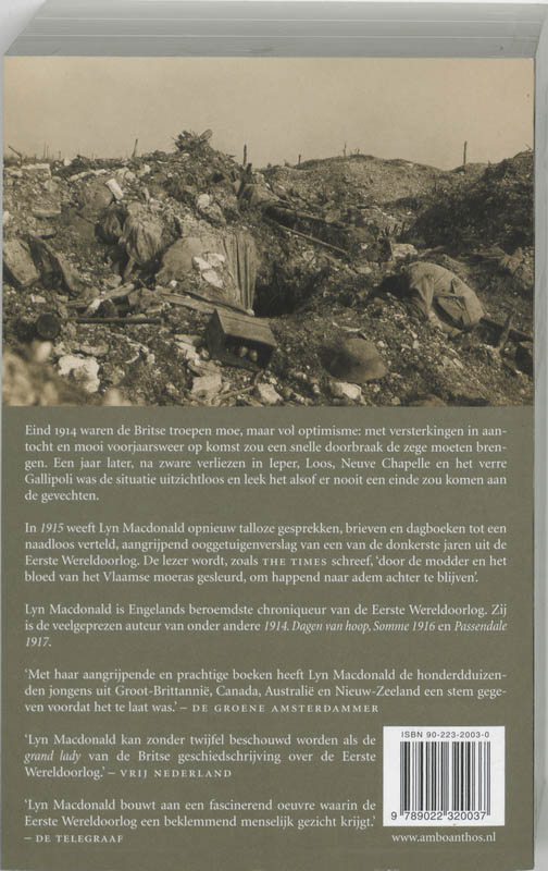 Achterkant van 1915 Het verlies van de onschuld