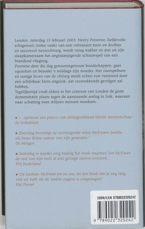 Achterkant van Zaterdag