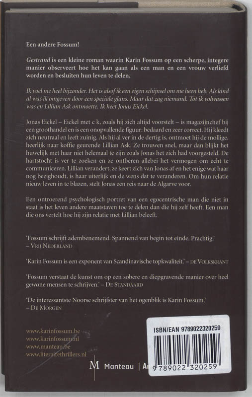 Achterkant van Gestrand