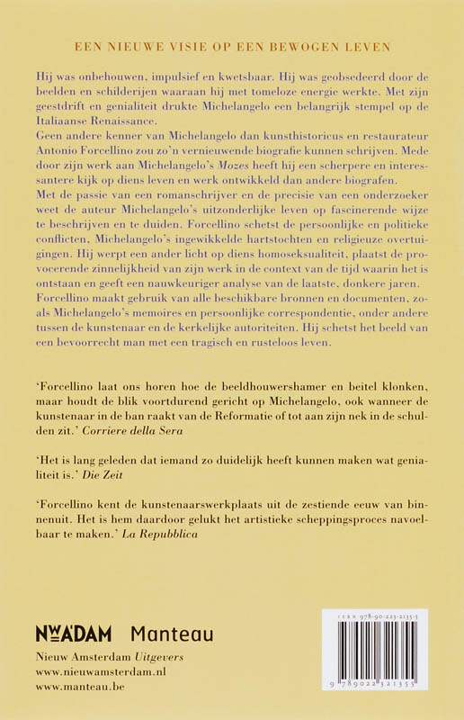 Achterkant van Michelangelo