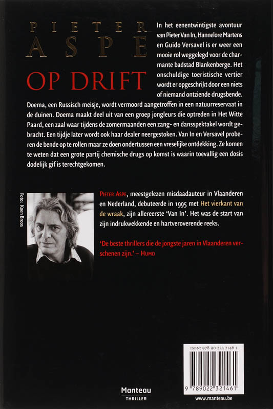 Achterkant van Op drift