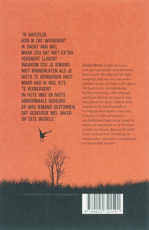 Achterkant van Begraaf de liefde