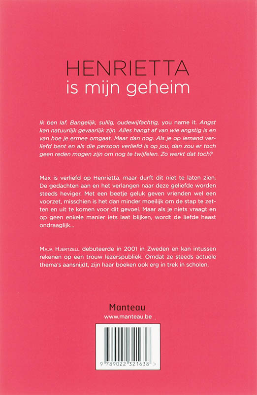 Achterkant van Henrietta is mijn geheim