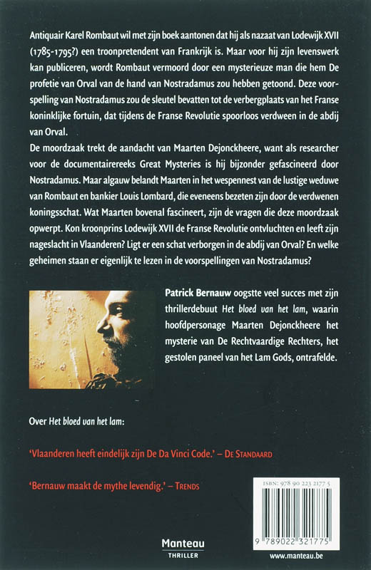 Achterkant van Nostradamus in Orval