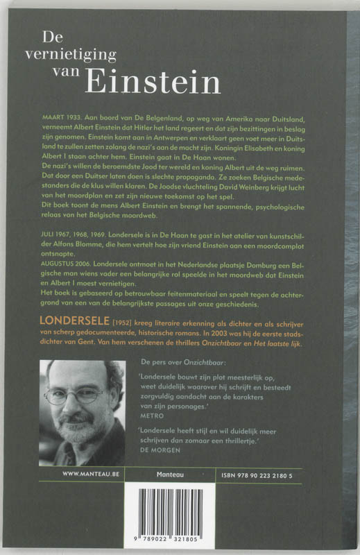 Achterkant van De vernietiging van Einstein