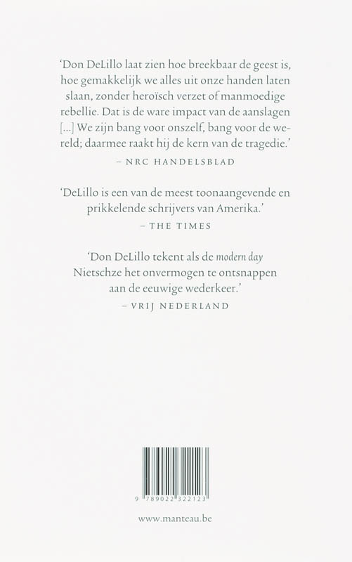 Achterkant van Vallende man