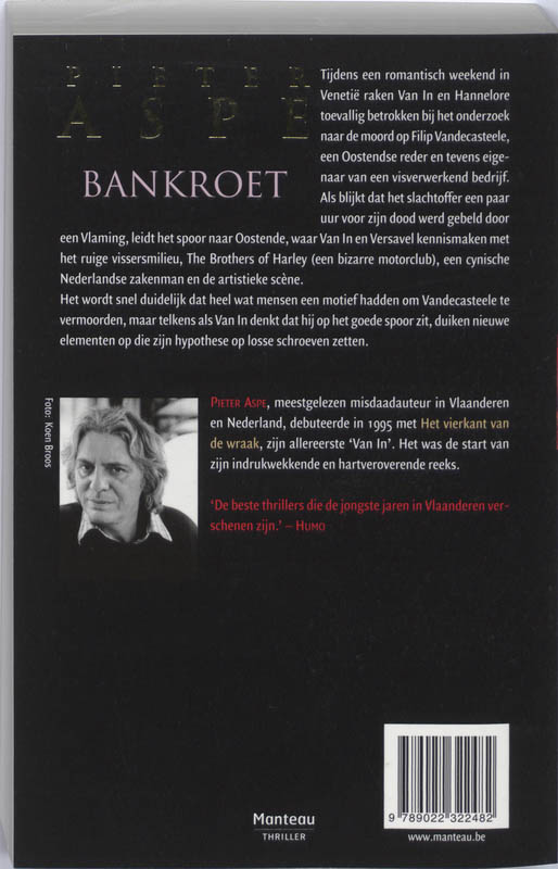 Achterkant van Bankroet