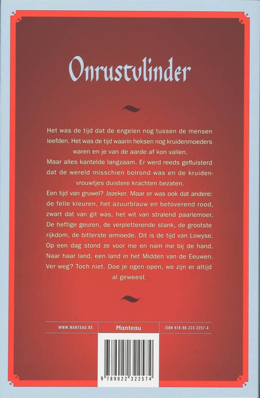 Achterkant van De onrustvlinder