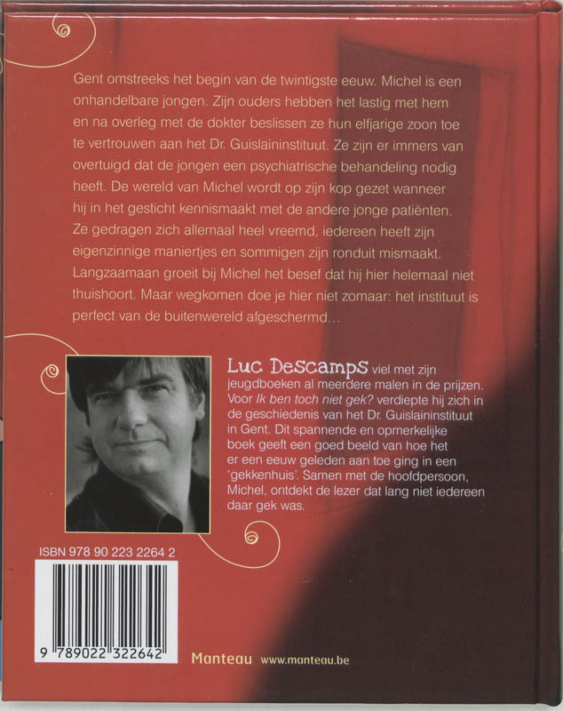 Achterkant van Ik ben toch niet gek?