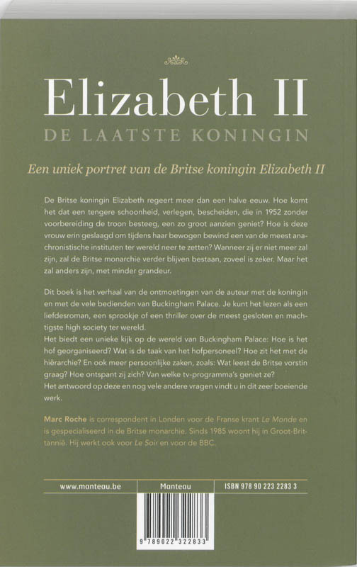 Achterkant van Elizabeth II