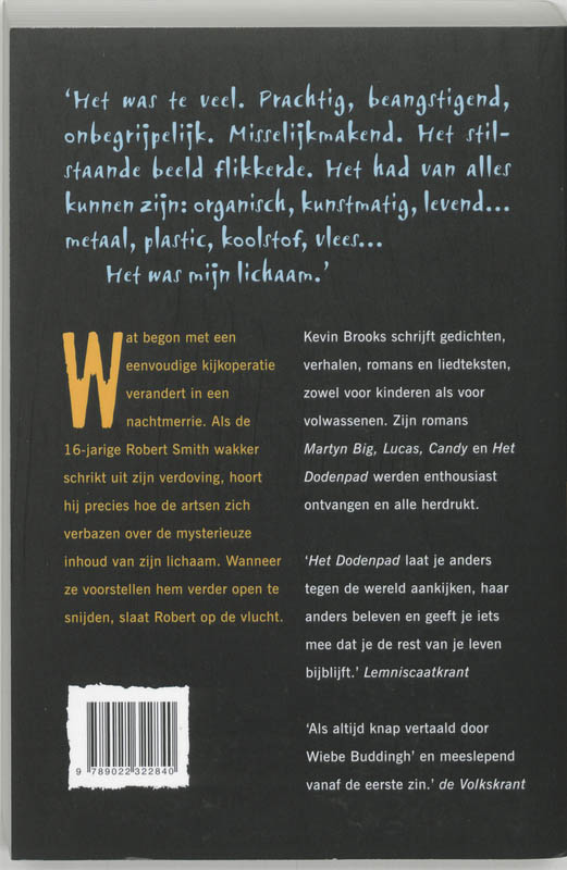 Achterkant van Aanwezig