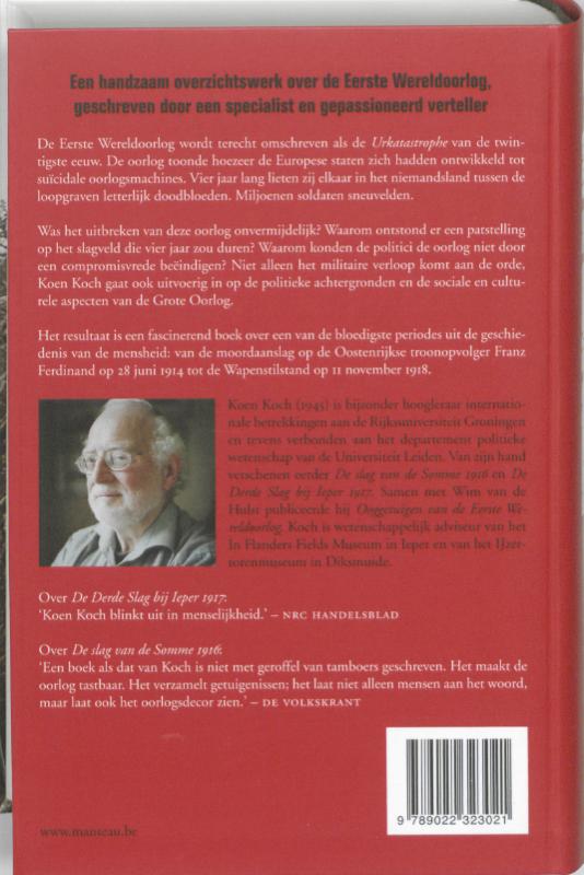 Achterkant van Een Kleine geschiedenis van de Grote Oorlog 1914-1918