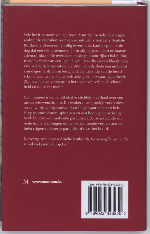 Achterkant van Champagne!