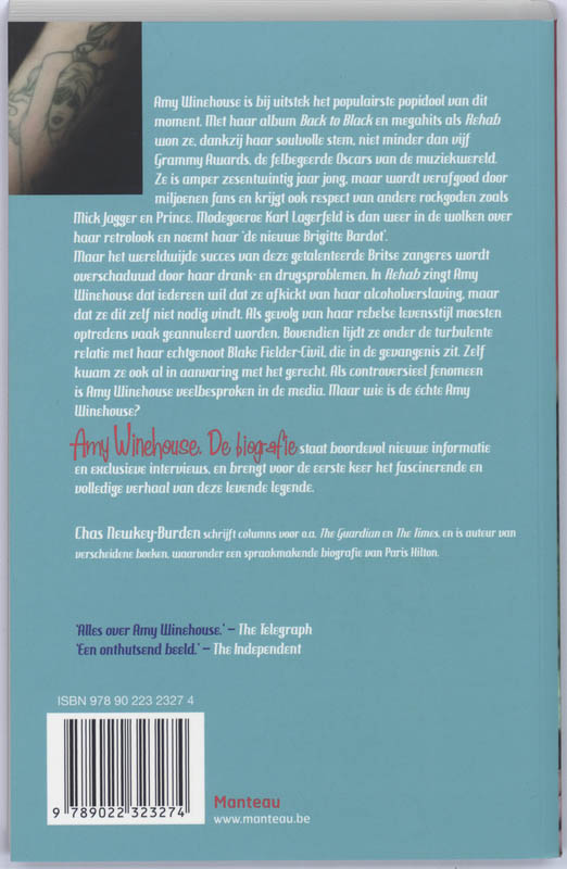 Achterkant van Amy Winehouse