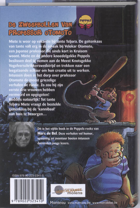 Achterkant van De zweefbollen van professor Otomoto