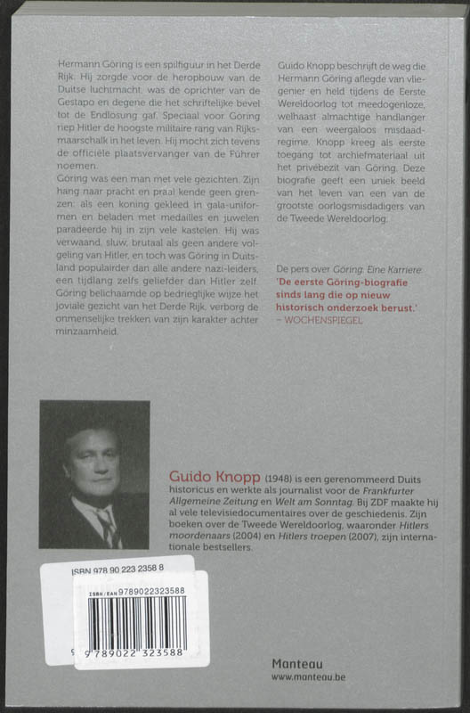 Achterkant van Göring