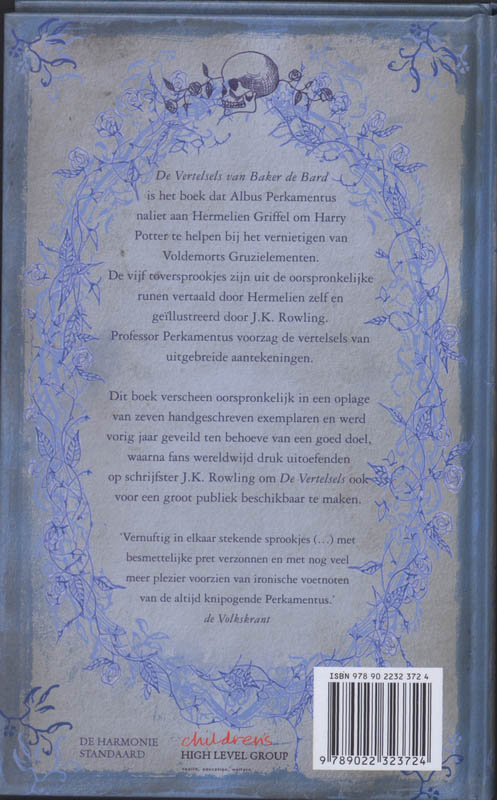 Achterkant van De vertelsels van Baker de Bard