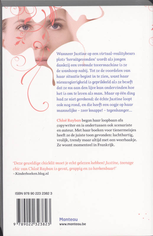 Achterkant van Justine, boy meets girl