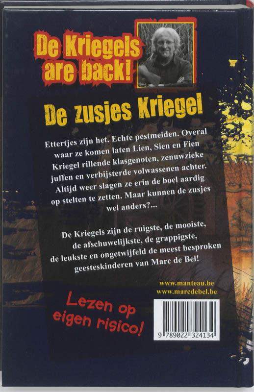 Achterkant van De zusjes Kriegel