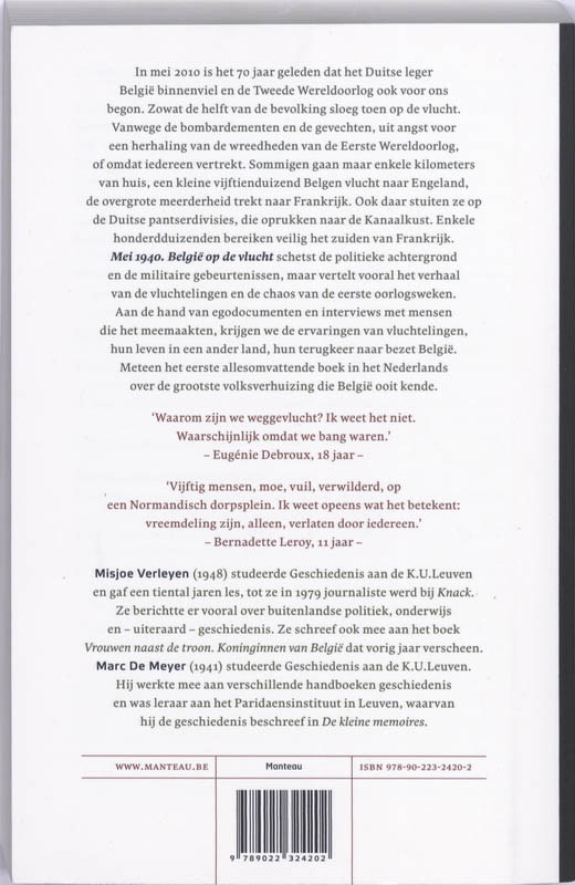 Achterkant van Mei 1940