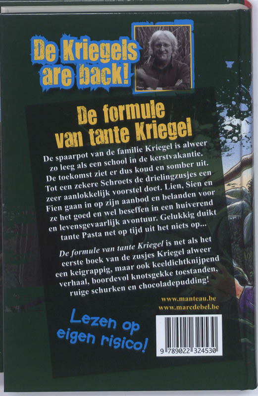 Achterkant van De formule van tante Kriegel
