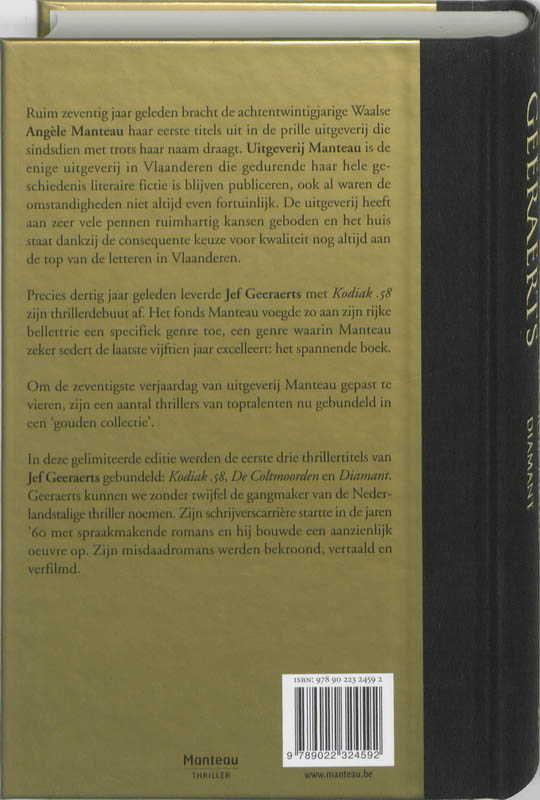 Achterkant van Feesteditie Jef Geeraerts