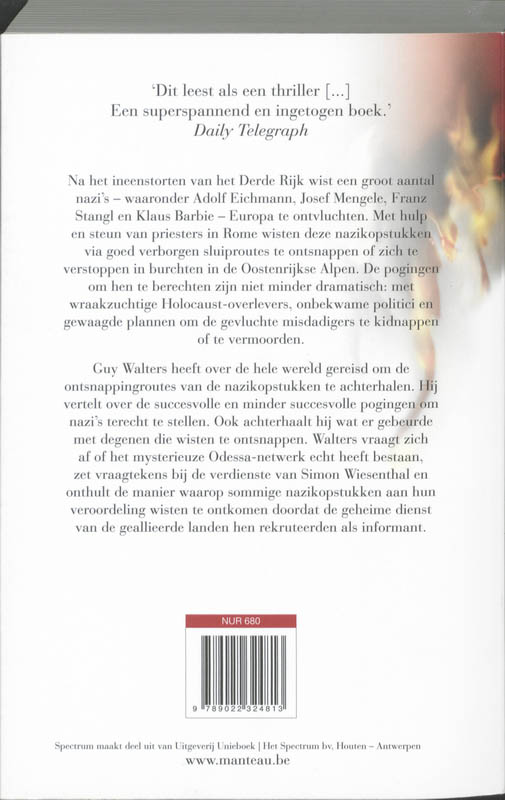 Achterkant van De jacht op het kwaad