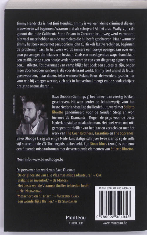 Achterkant van Stiletto libretto