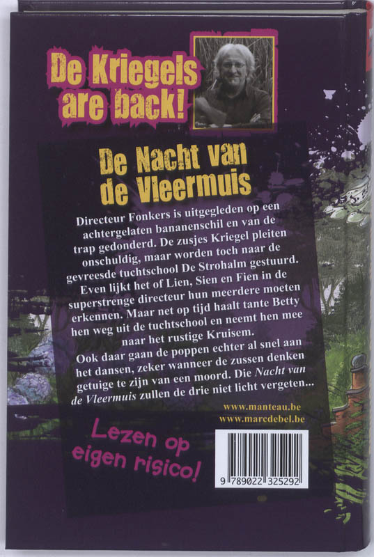 Achterkant van De nacht van de vleermuis