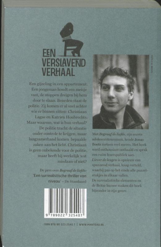 Achterkant van Liever de leugen