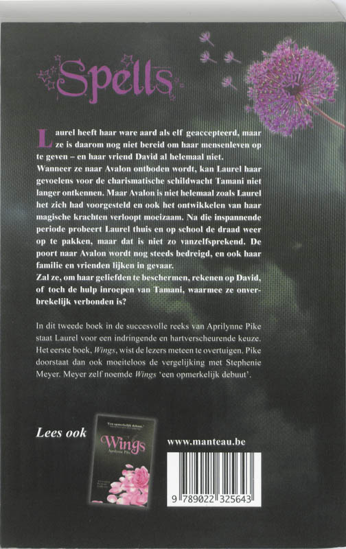 Achterkant van Spells