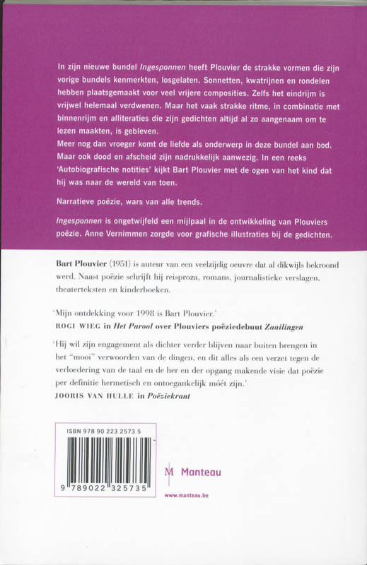 Achterkant van Ingesponnen
