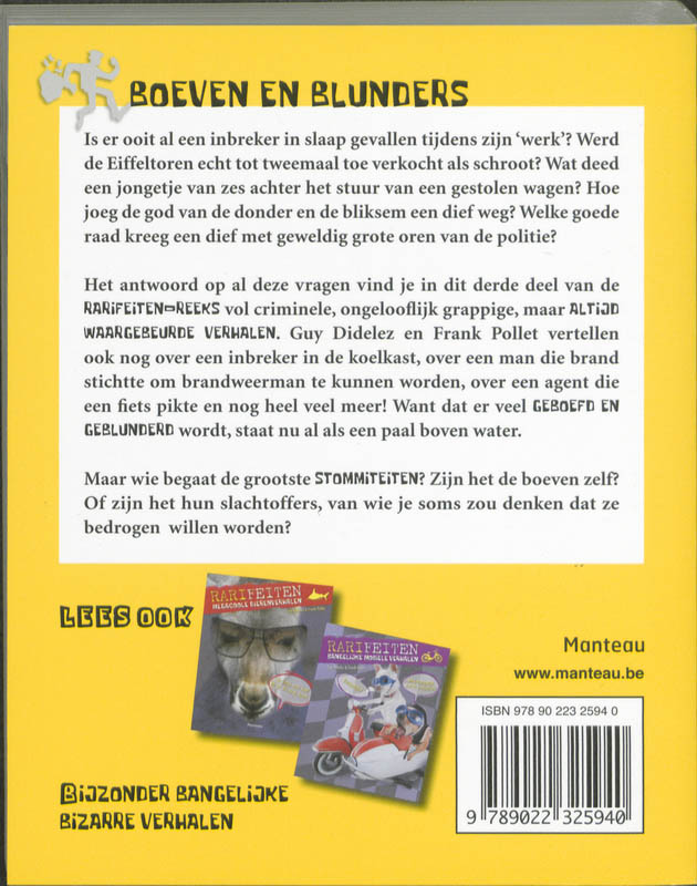 Achterkant van Boeven en blunders